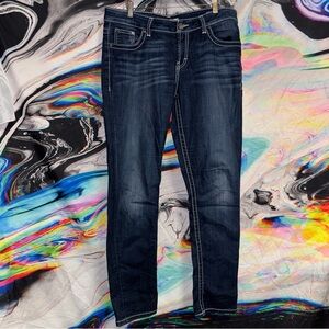 BKE 32R Harper Women's Deep Indigo Skinny Jeans